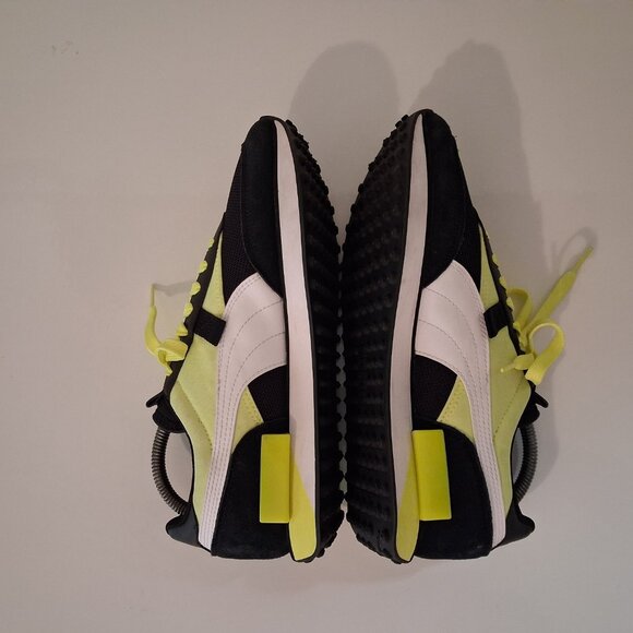 Puma Future Riders Black and Neon Size 8 #373383-01 - Picture 7 of 11